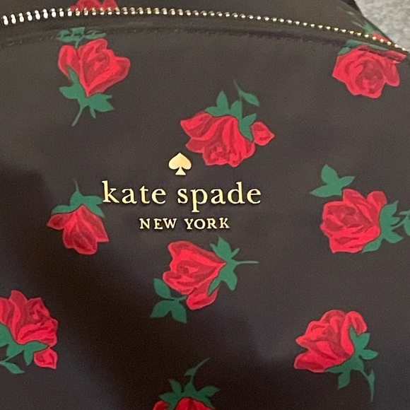 Kate Spade Medium Chelsea 🌹Rose Toss Nylon Dome Backpack 🎒 - Picture 4 of 12